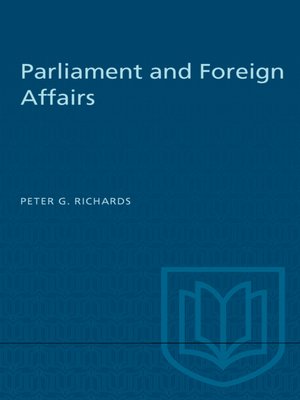 cover image of Parliament and Foreign Affairs